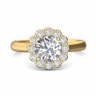 FlyerFit® 14K Yellow Gold Solitaire Engagement Ring