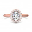 FlyerFit® 14K Pink Gold Solitaire Engagement Ring