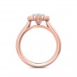 FlyerFit® 18K Pink Gold Solitaire Engagement Ring