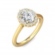 FlyerFit® 14K Yellow Gold Solitaire Engagement Ring