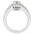 FlyerFit® 14K White Gold Split Shank Engagement Ring