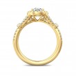 FlyerFit® 14K Yellow Gold Split Shank Engagement Ring