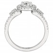 FlyerFit® 14K White Gold Split Shank Engagement Ring