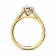 FlyerFit® 14K Yellow Gold Micropave Engagement Ring