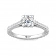 FlyerFit® 18K White Gold Vintage Engagement Ring