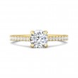 FlyerFit® 14K Yellow Gold Vintage Engagement Ring