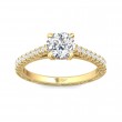 FlyerFit® 14K Yellow Gold Vintage Engagement Ring