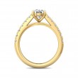 FlyerFit® 14K Yellow Gold Micropave Engagement Ring