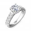 FlyerFit® 18K White Gold Encore Engagement Ring