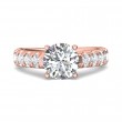 FlyerFit® 18K Pink Gold Encore Engagement Ring