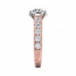 FlyerFit® 14K Pink Gold Shank And White Gold Top Encore Engagement Ring