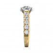 FlyerFit® 18K Yellow Gold Shank And White Gold Top Encore Engagement Ring