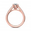 FlyerFit® 14K Pink Gold Micropave Engagement Ring