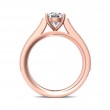 FlyerFit® 14K Pink Gold Micropave Engagement Ring