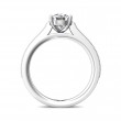 FlyerFit® 14K White Gold Micropave Engagement Ring