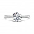 FlyerFit® Platinum Micropave Engagement Ring