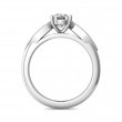 FlyerFit® Platinum Micropave Engagement Ring