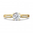 FlyerFit® 14K Yellow Gold Vintage Engagement Ring