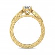 FlyerFit® 14K Yellow Gold Vintage Engagement Ring