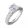 FlyerFit® 14K White Gold Encore Engagement Ring