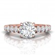 FlyerFit® 14K Pink Gold Encore Engagement Ring