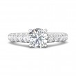 FlyerFit® Platinum Encore Engagement Ring