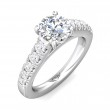 FlyerFit® Platinum Encore Engagement Ring