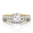 FlyerFit® 18K Yellow Gold Encore Engagement Ring