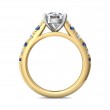 FlyerFit® 18K Yellow Gold Shank And White Gold Top Encore Engagement Ring