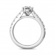 FlyerFit® Platinum Micropave Engagement Ring