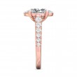 FlyerFit® 14K Pink Gold Micropave Engagement Ring