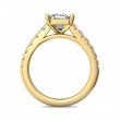 FlyerFit® 14K Yellow Gold Micropave Engagement Ring