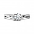 FlyerFit® 14K White Gold Split Shank Engagement Ring