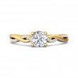 FlyerFit® 14K Yellow Gold Split Shank Engagement Ring