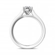 FlyerFit® 14K White Gold Micropave Engagement Ring