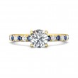 FlyerFit® 14K Yellow Gold Micropave Engagement Ring