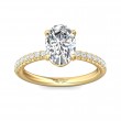 FlyerFit® 14K Yellow Gold Micropave Engagement Ring