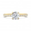 FlyerFit® 14K Yellow Gold Micropave Engagement Ring