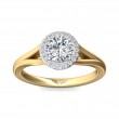 FlyerFit® 14K Yellow and 14K White Gold Split Shank Engagement Ring