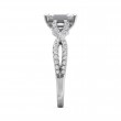 FlyerFit® 14K White Gold Split Shank Engagement Ring