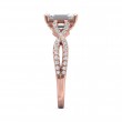 FlyerFit® 14K Pink Gold Split Shank Engagement Ring