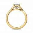 FlyerFit® 14K Yellow Gold Split Shank Engagement Ring