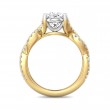 FlyerFit® 14K Yellow and 14K White Gold Split Shank Engagement Ring