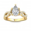 FlyerFit® 14K Yellow Gold Split Shank Engagement Ring