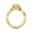 FlyerFit® 14K Yellow Gold Split Shank Engagement Ring