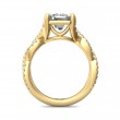 FlyerFit® 14K Yellow Gold Split Shank Engagement Ring