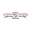 FlyerFit® 18K Pink Gold Vintage Engagement Ring