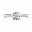 FlyerFit® Platinum Vintage Engagement Ring