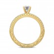 FlyerFit® 14K Yellow Gold Vintage Engagement Ring