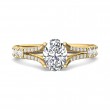 FlyerFit® 14K Yellow Gold Split Shank Engagement Ring